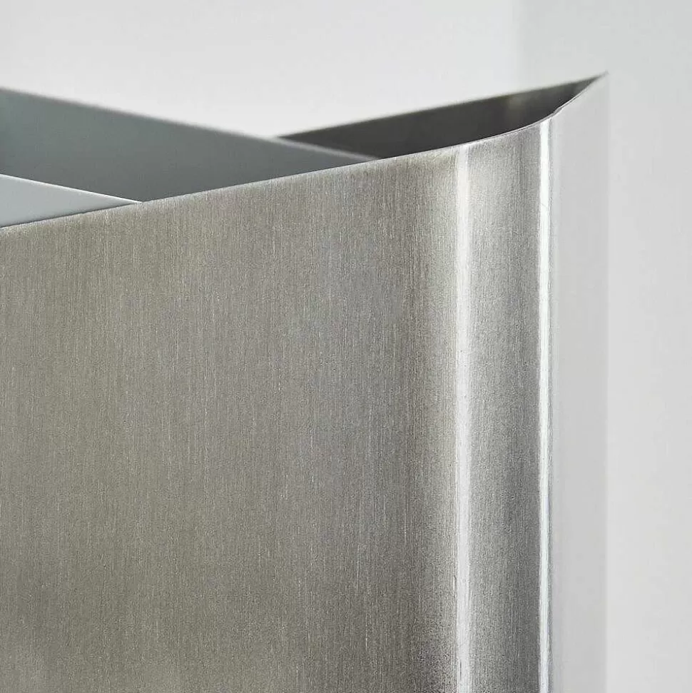 hofstein Luminaires Extérieurs Connectes>Applique Murale D'Exterieur Bafueiras Led Nickel Mat, Blanc, 1 Lumiere, Telecommandes, Changeur De Couleurs