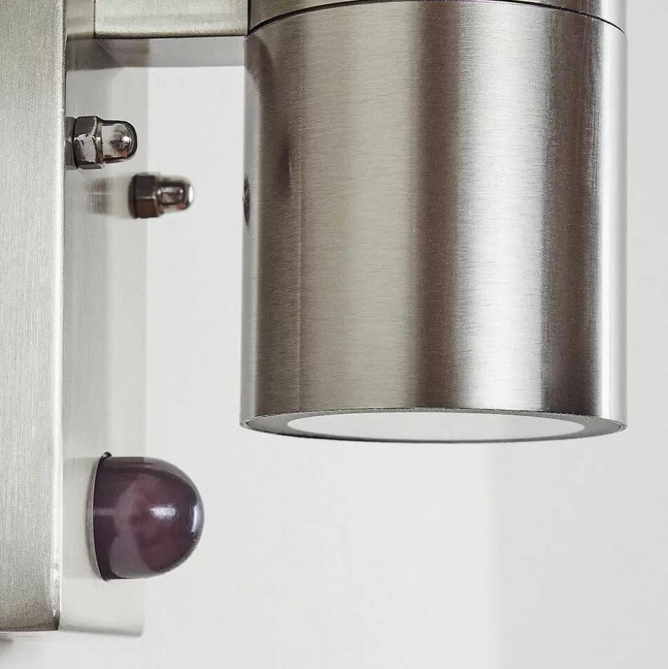 hofstein Lampes Extérieures Avec Detecteur>Applique Murale D'Exterieur Bessiebelle Acier Inoxydable, 2 Lumieres, Detecteur De Mouvement