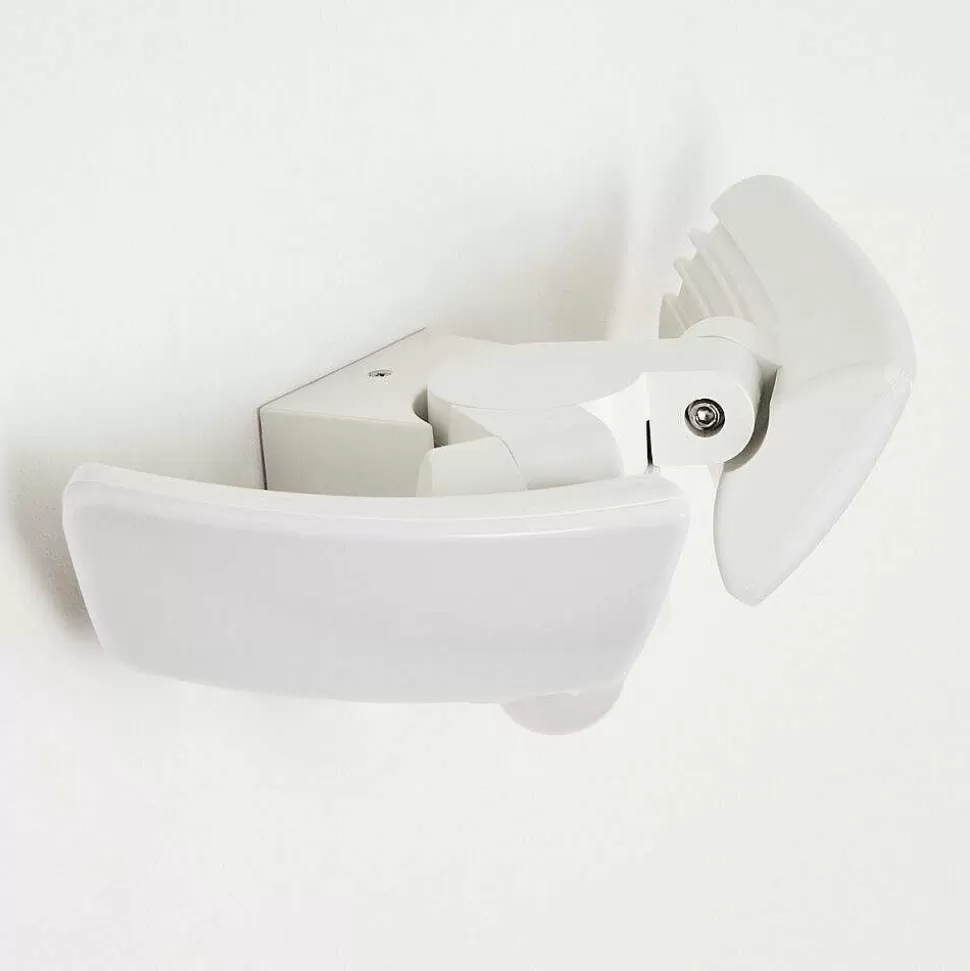 hofstein Lampes Extérieures Avec Detecteur>Applique Murale D'Exterieur Carnetin Led Blanc, 2 Lumieres, Detecteur De Mouvement