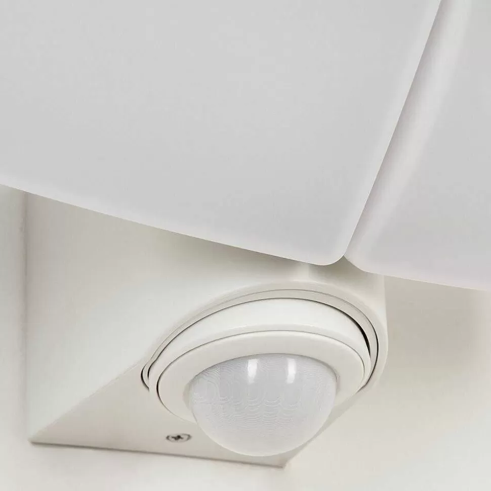 hofstein Lampes Extérieures Avec Detecteur>Applique Murale D'Exterieur Carnetin Led Blanc, 2 Lumieres, Detecteur De Mouvement