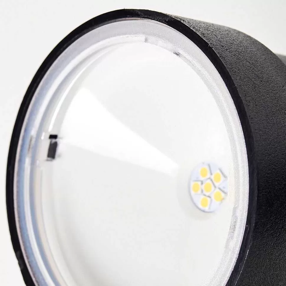hofstein Lampes Extérieures Avec Detecteur>Applique Murale D'Exterieur Emmerlev Led Noir, 2 Lumieres, Detecteur De Mouvement