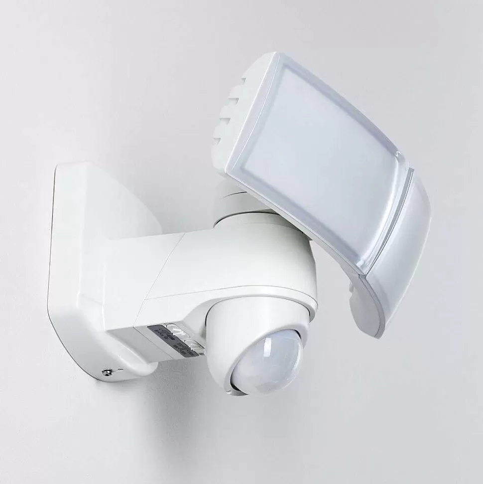 hofstein Lampes Extérieures Avec Detecteur>Applique Murale D'Exterieur Foroyar Led Blanc, 2 Lumieres, Detecteur De Mouvement