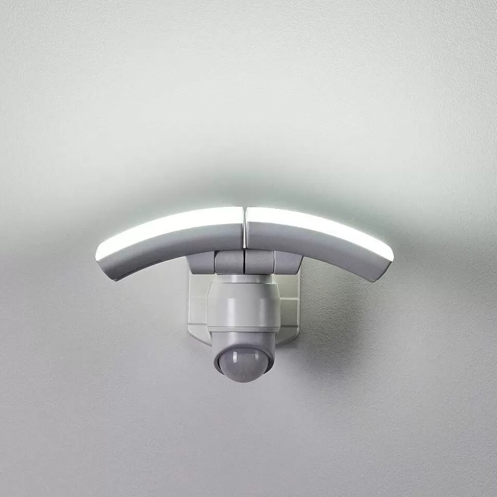 hofstein Lampes Extérieures Avec Detecteur>Applique Murale D'Exterieur Foroyar Led Blanc, 2 Lumieres, Detecteur De Mouvement