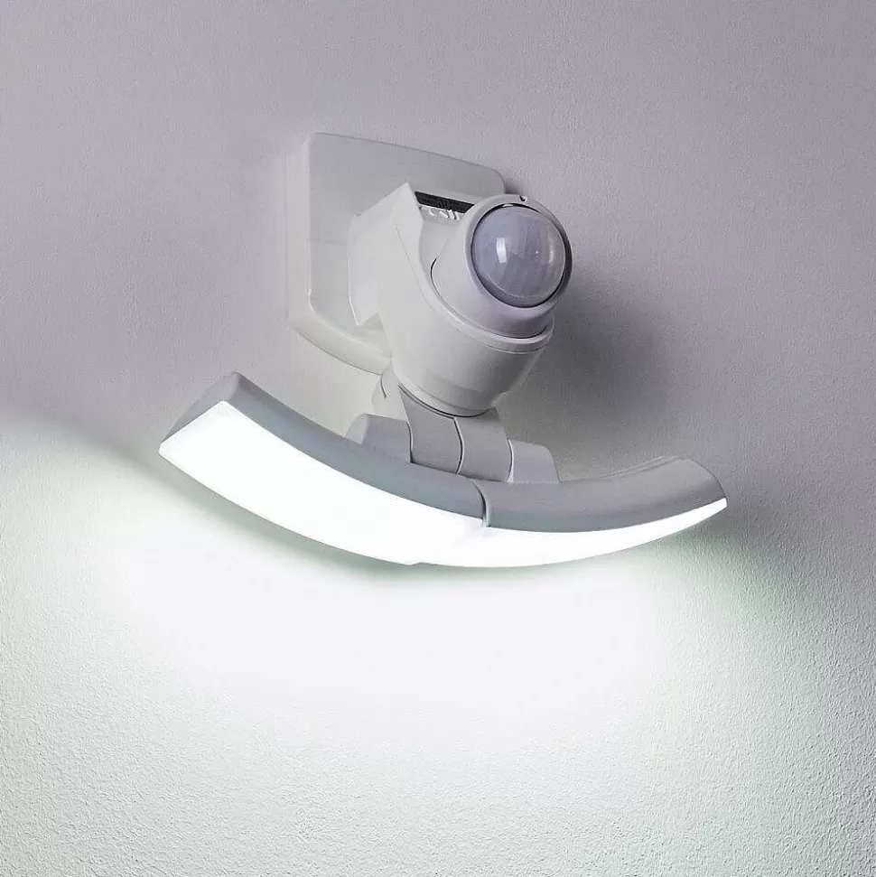 hofstein Lampes Extérieures Avec Detecteur>Applique Murale D'Exterieur Foroyar Led Blanc, 2 Lumieres, Detecteur De Mouvement