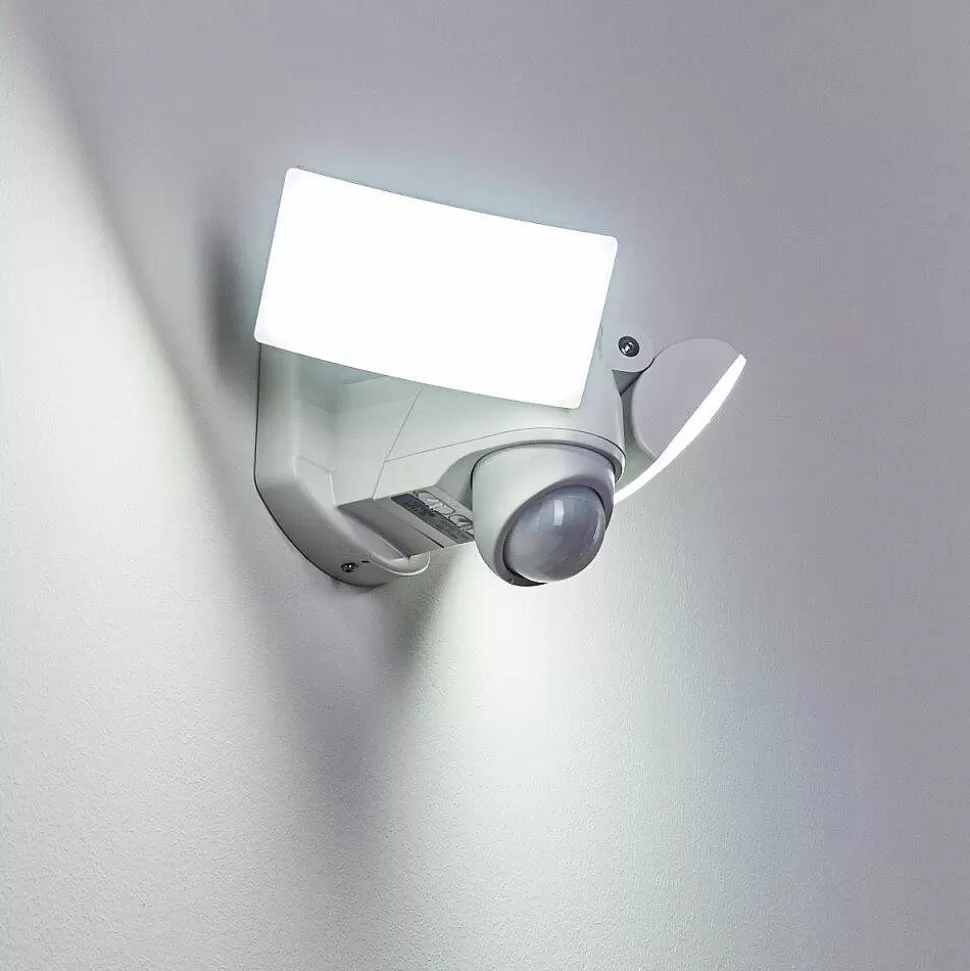 hofstein Lampes Extérieures Avec Detecteur>Applique Murale D'Exterieur Foroyar Led Blanc, 2 Lumieres, Detecteur De Mouvement