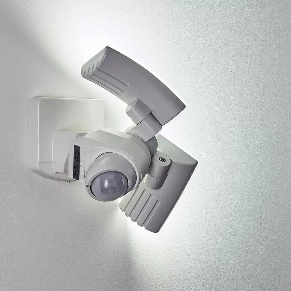 hofstein Lampes Extérieures Avec Detecteur>Applique Murale D'Exterieur Foroyar Led Blanc, 2 Lumieres, Detecteur De Mouvement
