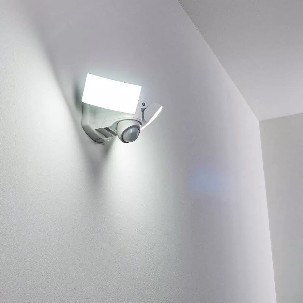 hofstein Lampes Extérieures Avec Detecteur>Applique Murale D'Exterieur Foroyar Led Blanc, 2 Lumieres, Detecteur De Mouvement