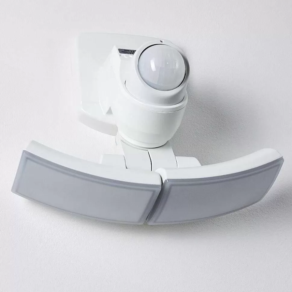 hofstein Lampes Extérieures Avec Detecteur>Applique Murale D'Exterieur Foroyar Led Blanc, 2 Lumieres, Detecteur De Mouvement