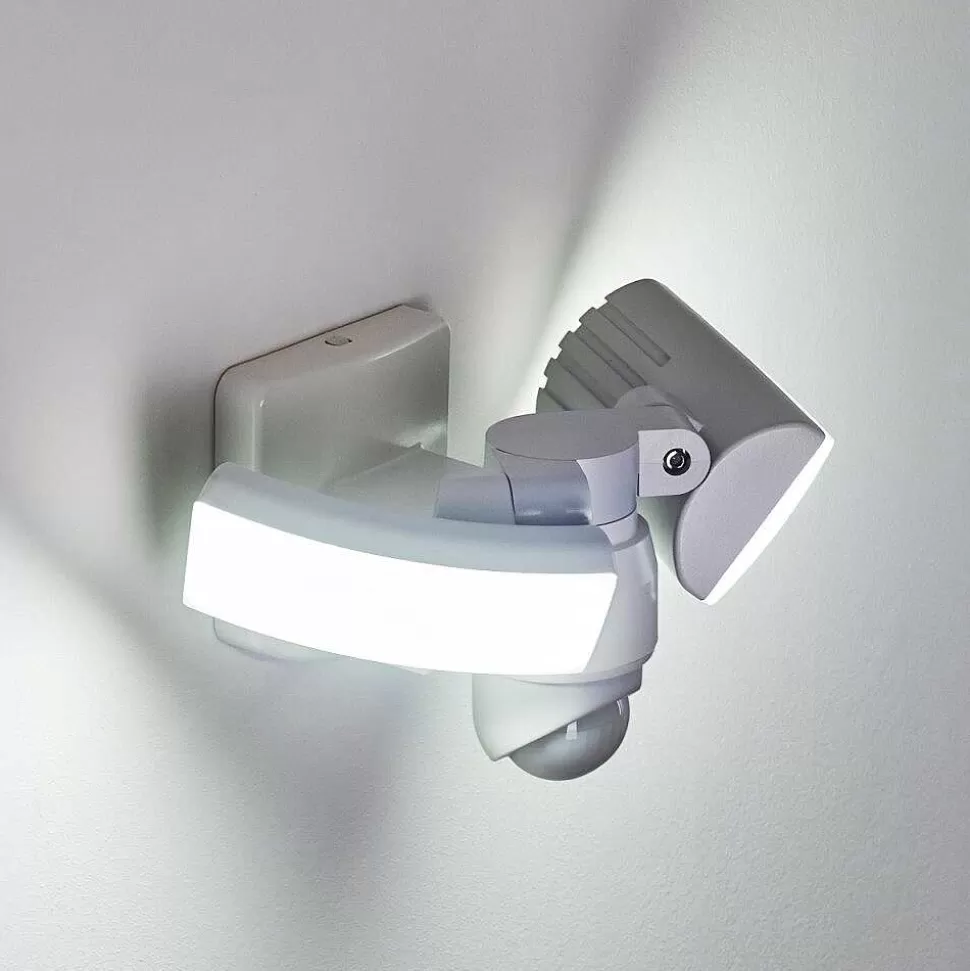 hofstein Lampes Extérieures Avec Detecteur>Applique Murale D'Exterieur Foroyar Led Blanc, 2 Lumieres, Detecteur De Mouvement