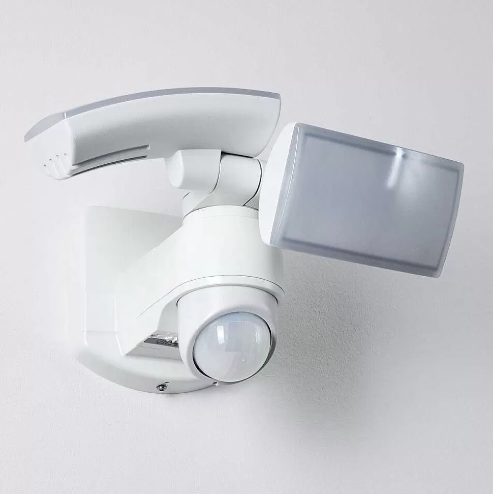 hofstein Lampes Extérieures Avec Detecteur>Applique Murale D'Exterieur Foroyar Led Blanc, 2 Lumieres, Detecteur De Mouvement