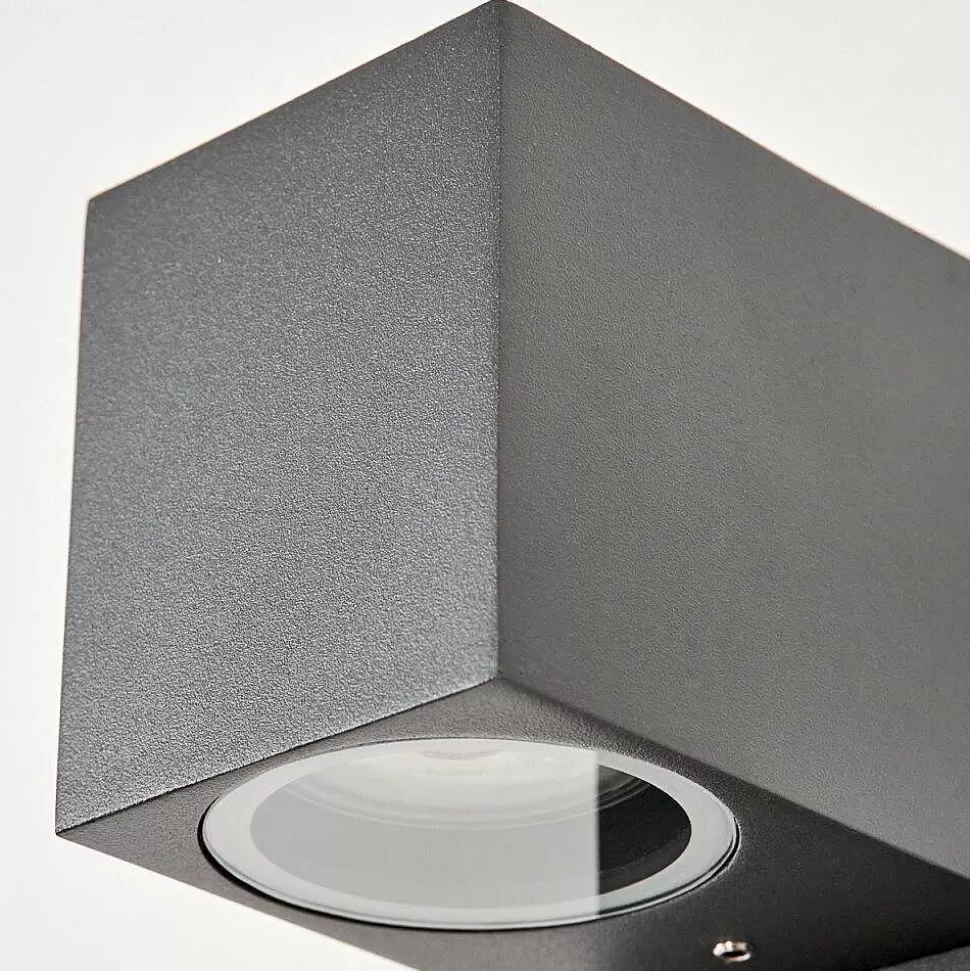 hofstein Lampes Extérieures Avec Detecteur>Applique Murale D'Exterieur Kingstown Anthracite, Transparent, 1 Lumiere, Detecteur De Mouvement