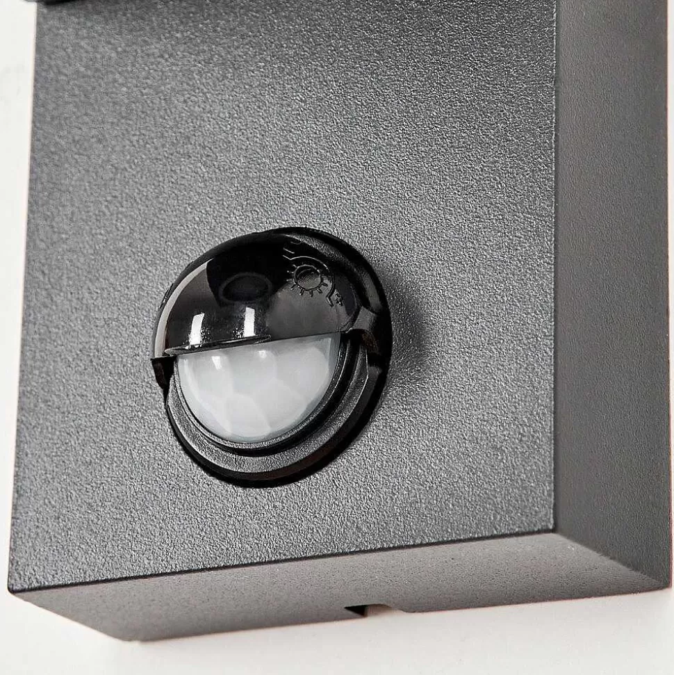 hofstein Lampes Extérieures Avec Detecteur>Applique Murale D'Exterieur Kingstown Anthracite, Transparent, 1 Lumiere, Detecteur De Mouvement