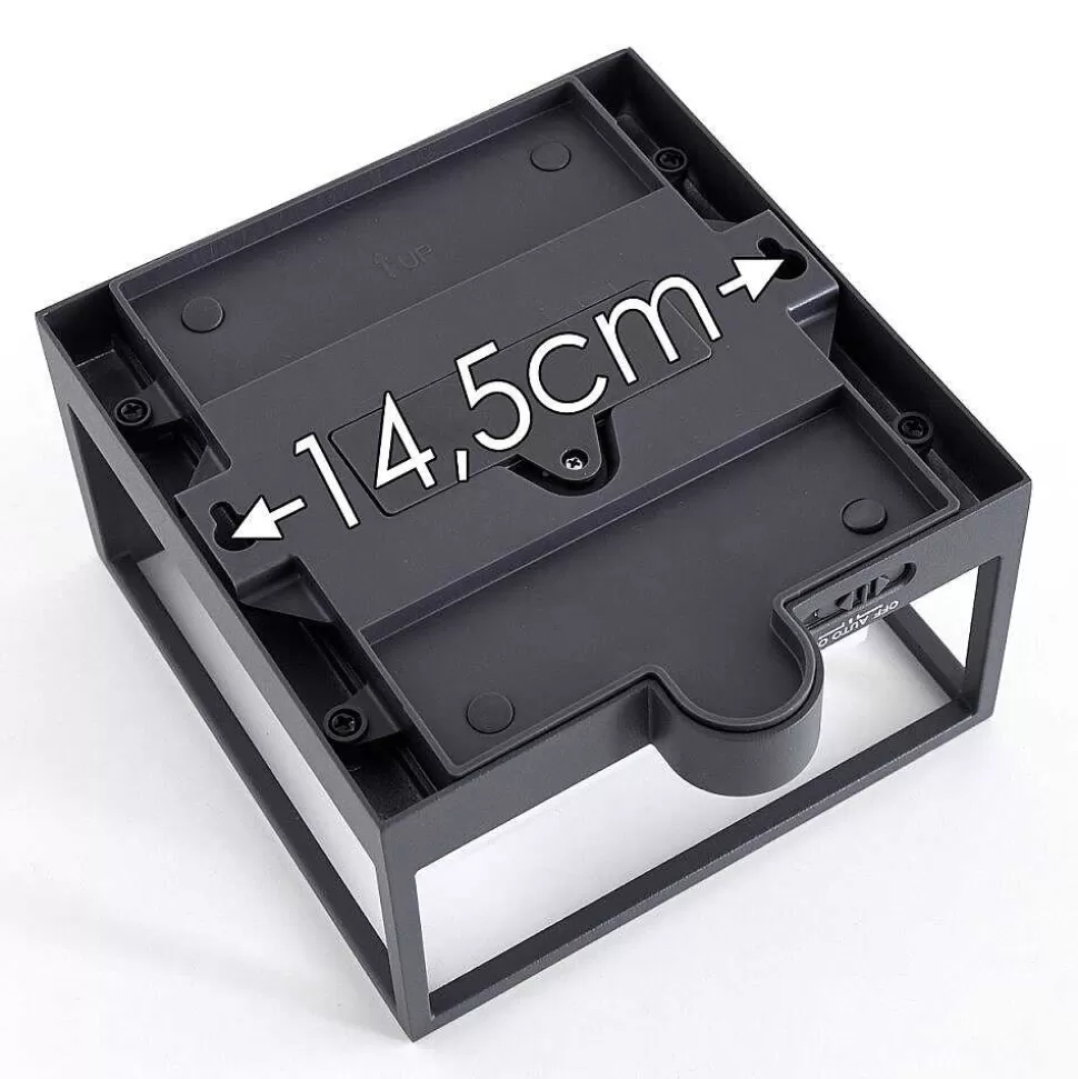 hofstein Lampes Extérieures Avec Detecteur>Applique Murale D'Exterieur Lansing Led Anthracite, 1 Lumiere, Detecteur De Mouvement