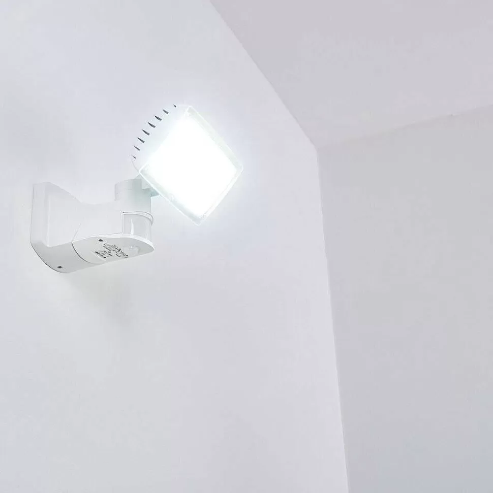 hofstein Appliques Extérieures>Applique Murale D'Exterieur Loit Led Blanc, 1 Lumiere, Detecteur De Mouvement