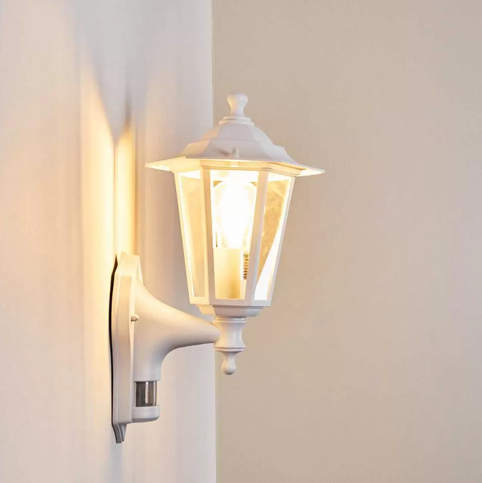 hofstein Appliques Extérieures>Applique Murale D'Exterieur Loria Blanc, 1 Lumiere, Detecteur De Mouvement