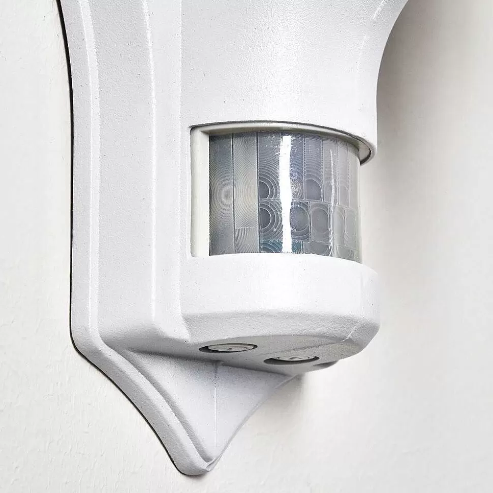 hofstein Appliques Extérieures>Applique Murale D'Exterieur Loria Blanc, 1 Lumiere, Detecteur De Mouvement