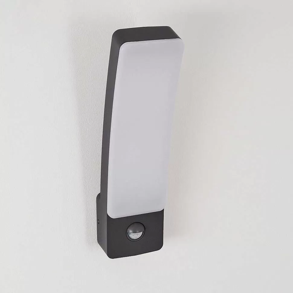 hofstein Lampes Extérieures Avec Detecteur>Applique Murale D'Exterieur Maseru Led Anthracite, 1 Lumiere, Detecteur De Mouvement