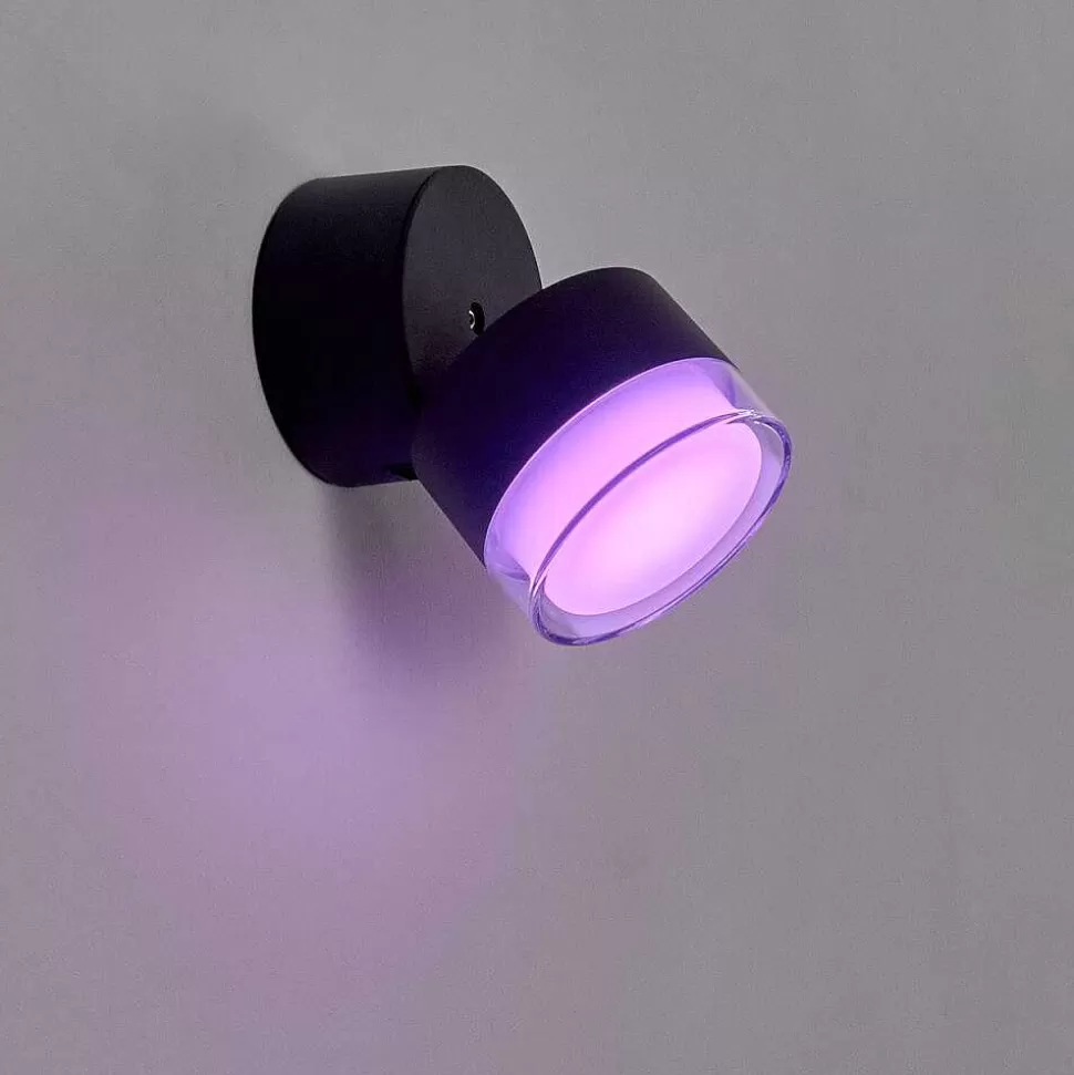 hofstein Luminaires Extérieurs Connectes>Applique Murale D'Exterieur Papagayos Led Anthracite, 1 Lumiere, Changeur De Couleurs