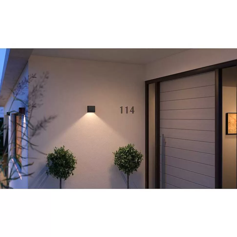 Luminaires Philips Luminaires Extérieurs Connectes>Applique Murale D'Exterieur Philips Hue Resonate Led Noir, 1 Lumiere, Changeur De Couleurs
