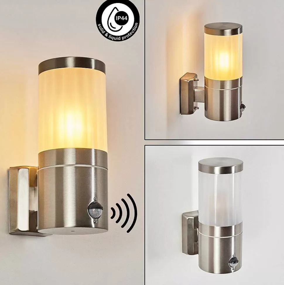 hofstein Lampes Extérieures Avec Detecteur>Applique Murale D'Exterieur Tolsona Nickel Mat, 1 Lumiere, Detecteur De Mouvement