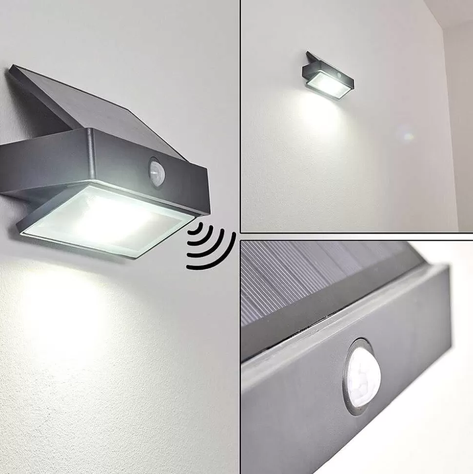 hofstein Appliques Extérieures>Applique Murale D'Exterieur Wiborg Led Anthracite, 1 Lumiere, Detecteur De Mouvement