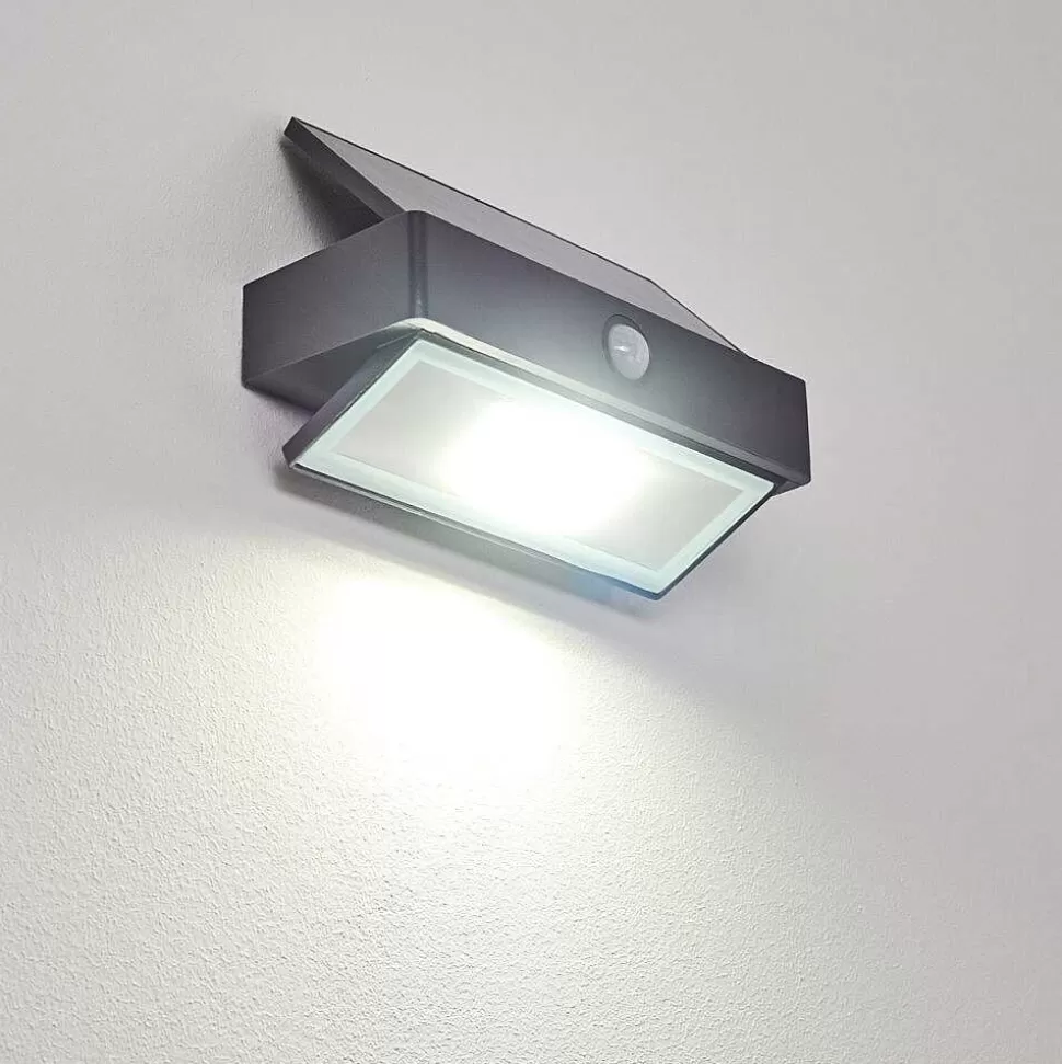 hofstein Appliques Extérieures>Applique Murale D'Exterieur Wiborg Led Anthracite, 1 Lumiere, Detecteur De Mouvement