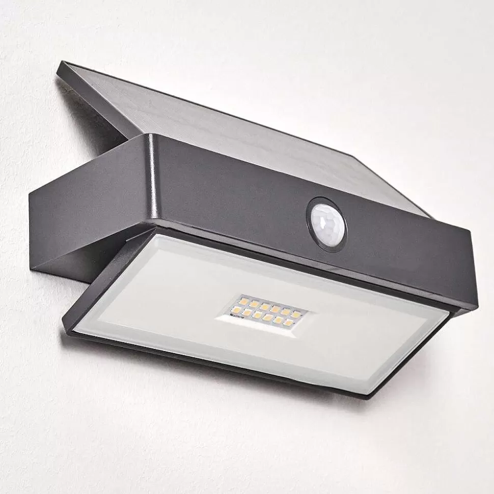 hofstein Appliques Extérieures>Applique Murale D'Exterieur Wiborg Led Anthracite, 1 Lumiere, Detecteur De Mouvement