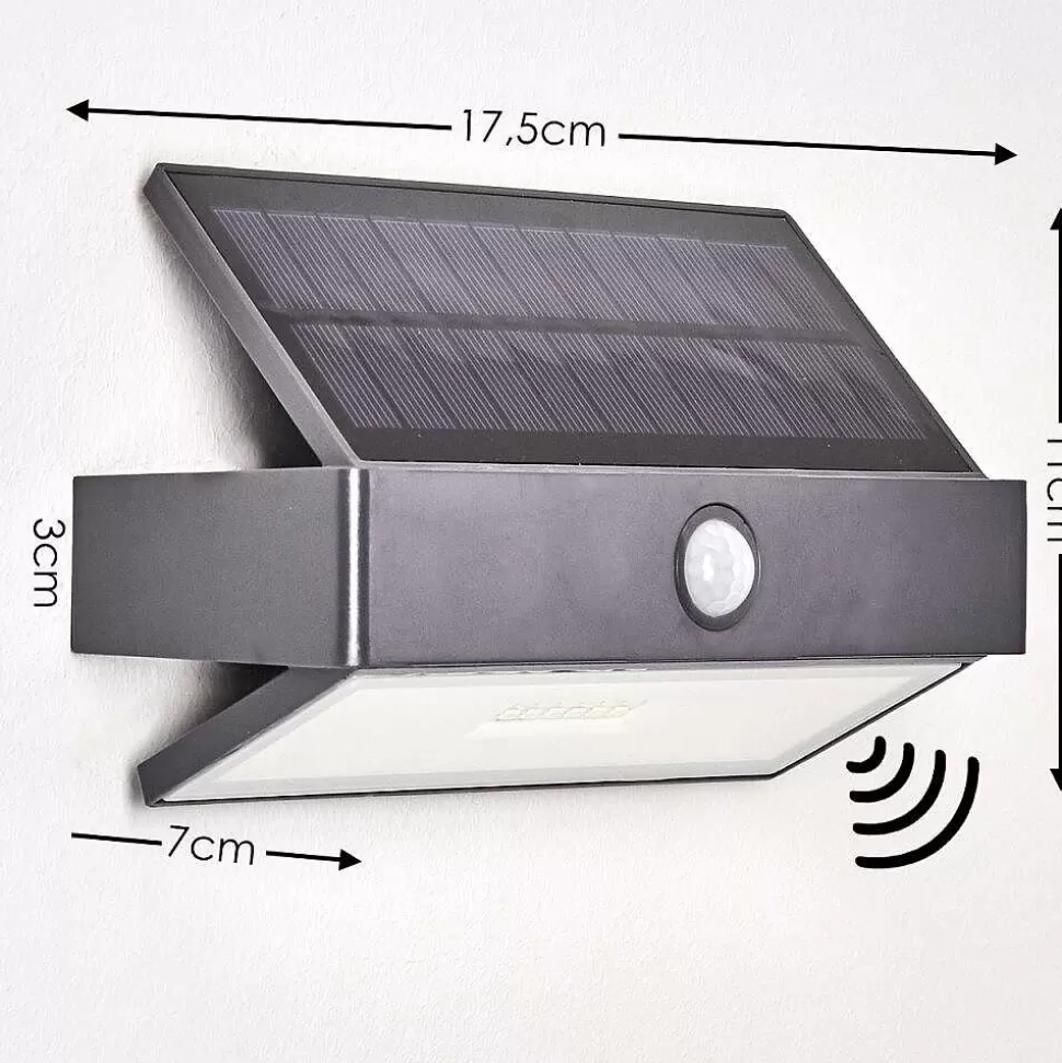 hofstein Appliques Extérieures>Applique Murale D'Exterieur Wiborg Led Anthracite, 1 Lumiere, Detecteur De Mouvement