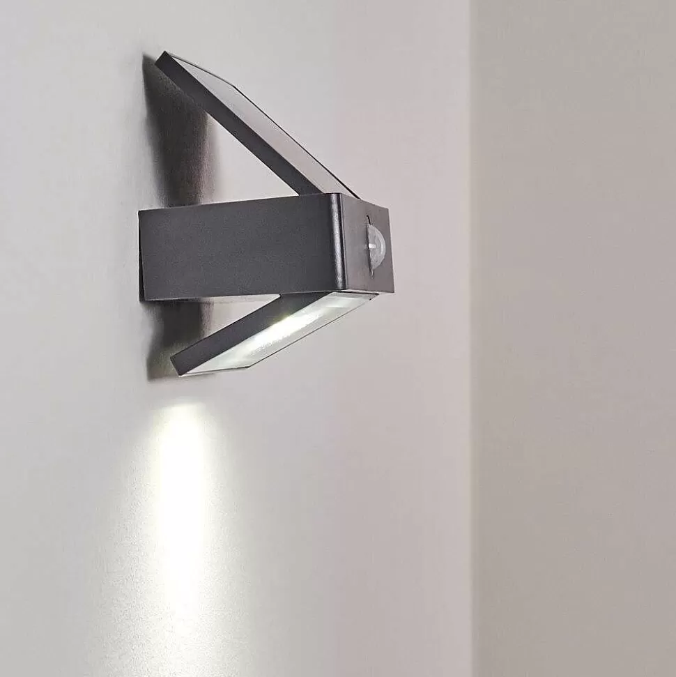 hofstein Appliques Extérieures>Applique Murale D'Exterieur Wiborg Led Anthracite, 1 Lumiere, Detecteur De Mouvement