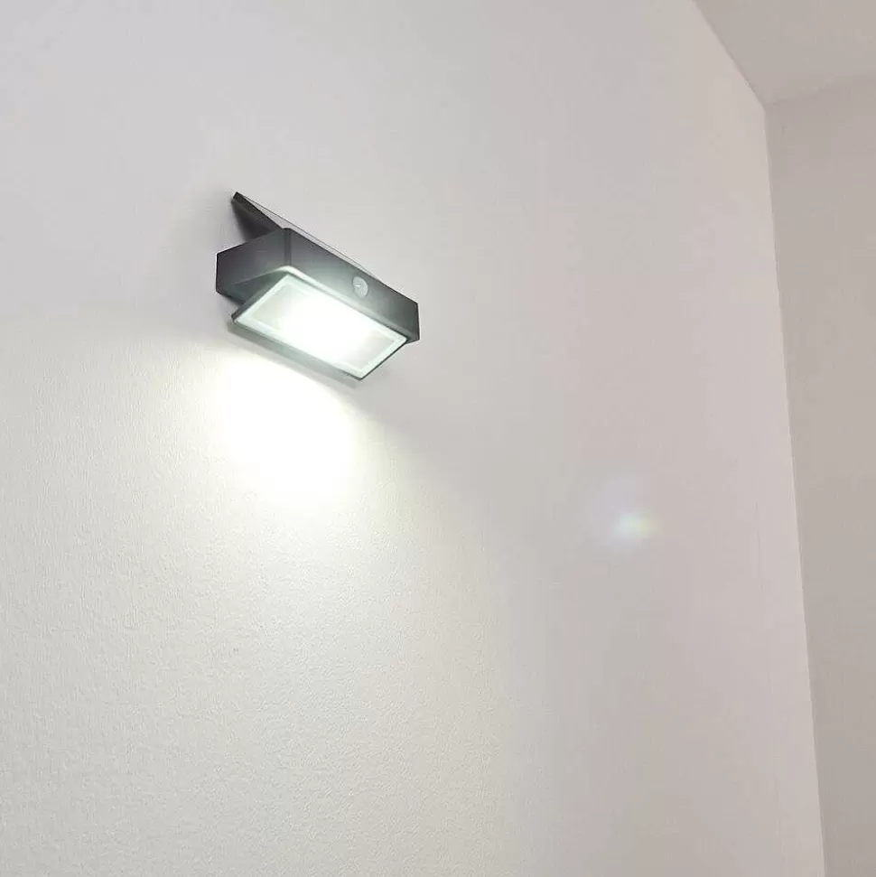 hofstein Appliques Extérieures>Applique Murale D'Exterieur Wiborg Led Anthracite, 1 Lumiere, Detecteur De Mouvement