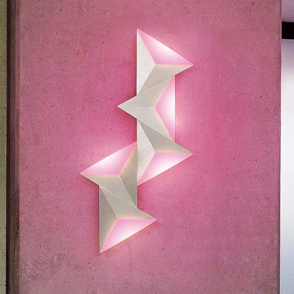 Paul Neuhaus Q-Serie Paul Neuhaus Q>Applique Murale Paul Neuhaus Q-Tetra Led Aluminium, 5 Lumieres, Telecommandes, Changeur De Couleurs