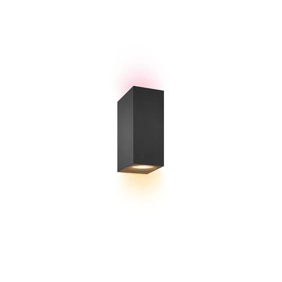 Luminaires Philips Wiz>Applique Murale Philips Wiz Up&Down Led Noir, 2 Lumieres, Changeur De Couleurs