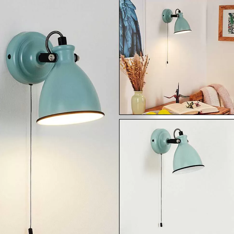 hofstein Appliques>Applique Murale Selki Bleu, Noir, 1 Lumiere