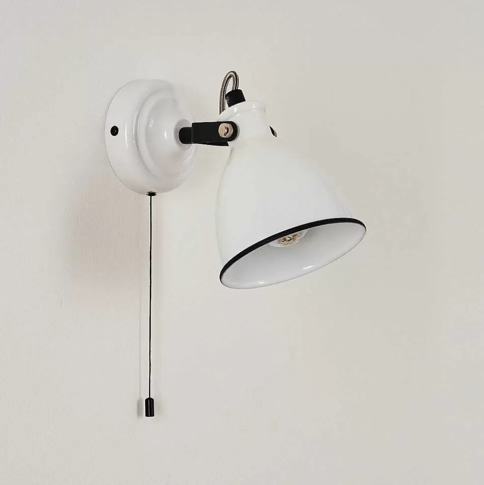 hofstein Appliques>Applique Murale Selki Noir, Blanc, 1 Lumiere