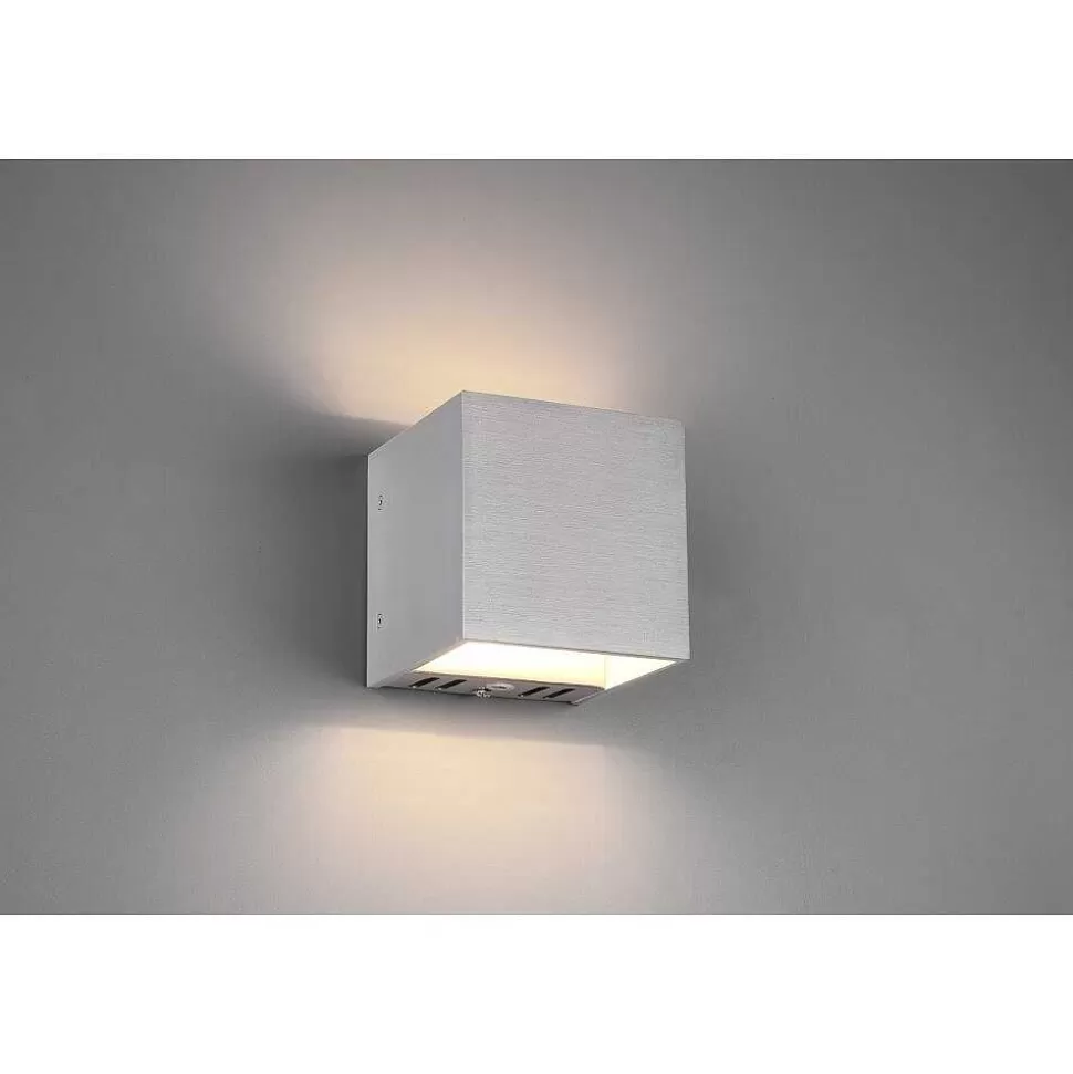 Luminaires Trio Wiz>Applique Murale Trio Figo Led Aluminium, 1 Lumiere, Telecommandes, Changeur De Couleurs