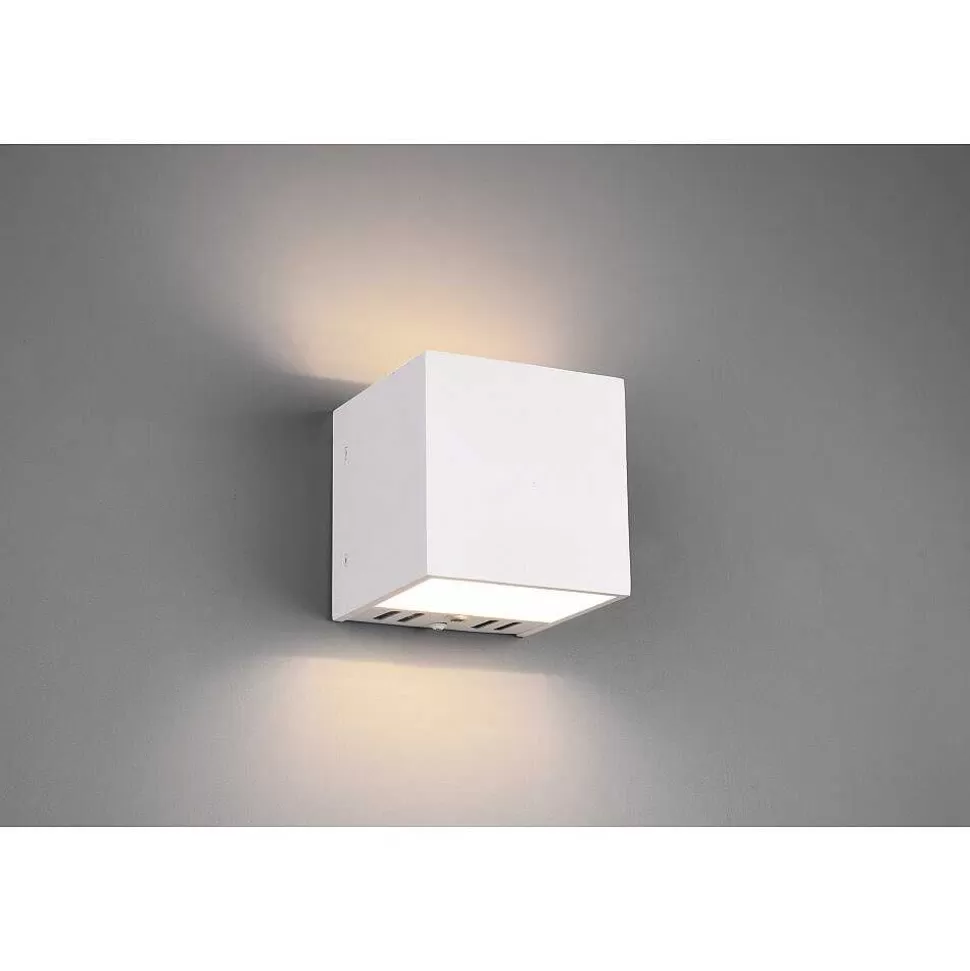 Luminaires Trio Wiz>Applique Murale Trio Figo Led Blanc, 1 Lumiere, Telecommandes, Changeur De Couleurs