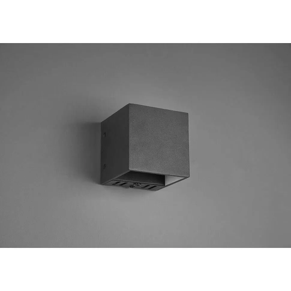 Luminaires Trio Wiz>Applique Murale Trio Figo Led Noir, 1 Lumiere, Telecommandes, Changeur De Couleurs
