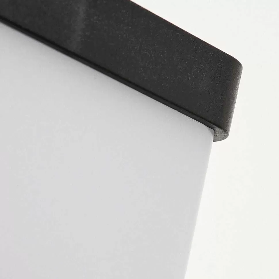hofstein Lampes Extérieures Avec Detecteur>Applique Solaire Colchagua Led Noir, Blanc, 1 Lumiere, Detecteur De Mouvement