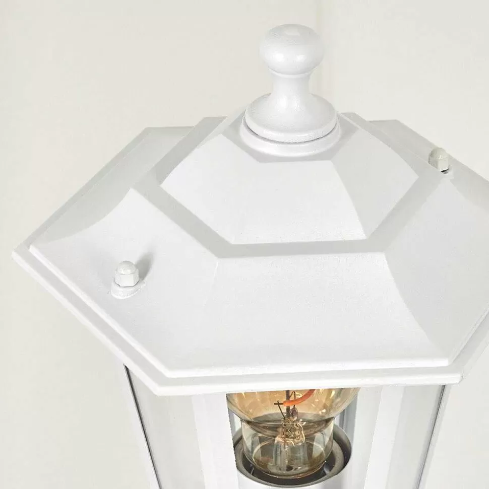 hofstein Lampes Extérieures Avec Detecteur>Borne Lumineuse Loria Blanc, 1 Lumiere, Detecteur De Mouvement