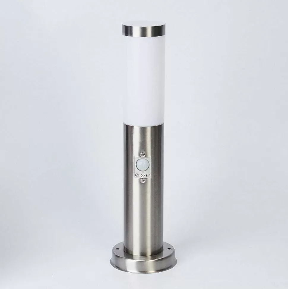 hofstein Lampes Extérieures Avec Detecteur>Borne Lumineuse Sessa Nickel Mat, 1 Lumiere, Detecteur De Mouvement