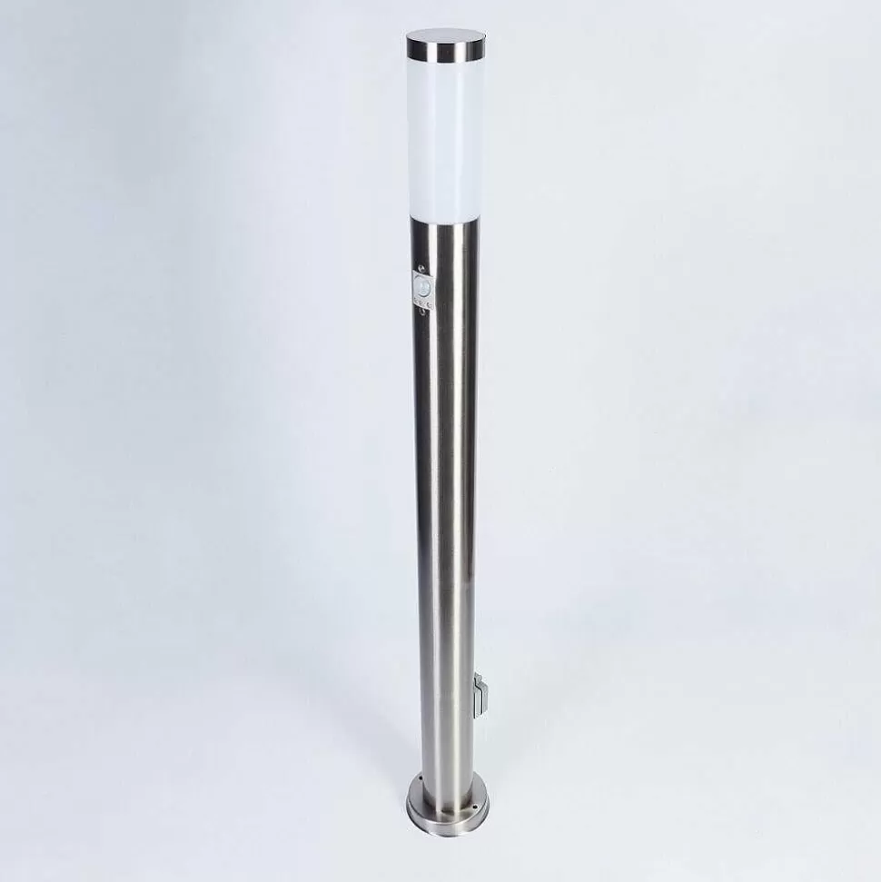 hofstein Lampes Extérieures Avec Detecteur>Borne Lumineuse Sessa Nickel Mat, 1 Lumiere, Detecteur De Mouvement