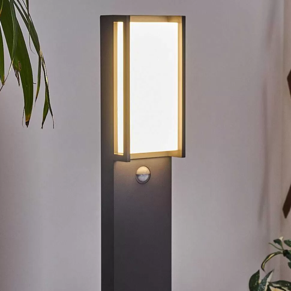 hofstein Lampes Extérieures Avec Detecteur>Borne Lumineuse Skove Led Anthracite, 1 Lumiere, Detecteur De Mouvement