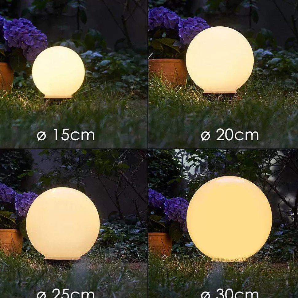 hofstein Lampes Solaires>Boule Lumineuse Campinas Led Noir, Blanc, 1 Lumiere