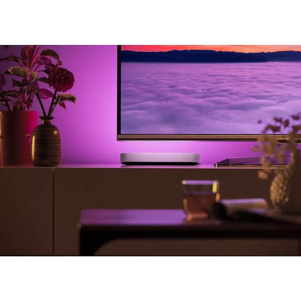 Luminaires Philips Philips Hue>Kit De Base Double Philips Hue Ambiance White & Color Play Lightbar Led Noir, Blanc, 2 Lumieres, Changeur De Couleurs