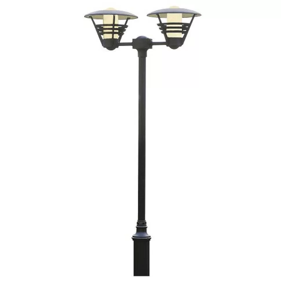 Luminaires Konstsmide Divers>Lampadaire Exterieur Konstsmide Gemini Noir, 2 Lumieres