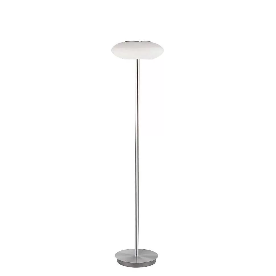 Paul Neuhaus Q-Serie Paul Neuhaus Q>Lampadaire Paul Neuhaus Q-Etienne Led Acier Brosse, 1 Lumiere, Telecommandes