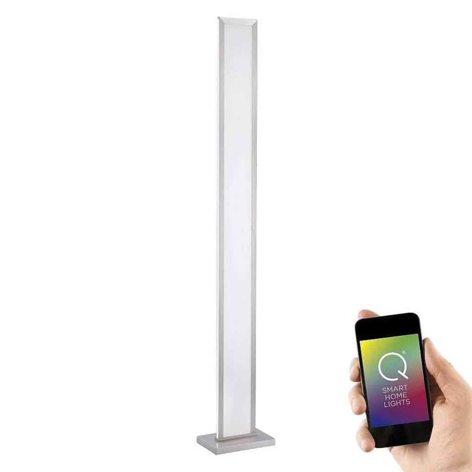 Paul Neuhaus Q-Serie Paul Neuhaus Q>Lampadaire Paul Neuhaus Q-Rosa Led Acier Inoxydable, 1 Lumiere, Telecommandes