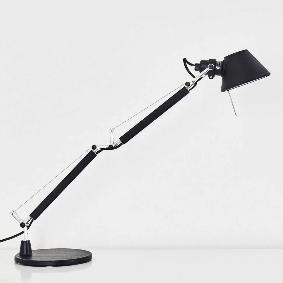 Luminaires Artemide Lampes Designers>Lampe A Poser Artemide Tolomeo Micro Noir, 1 Lumiere