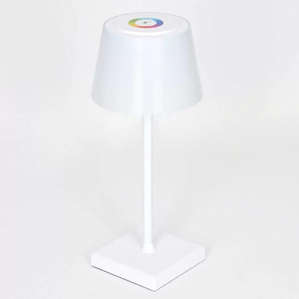 hofstein Lampes Rechargeables Et Lampes À Piles>Lampe A Poser Burzaco Led Blanc, 1 Lumiere, Changeur De Couleurs