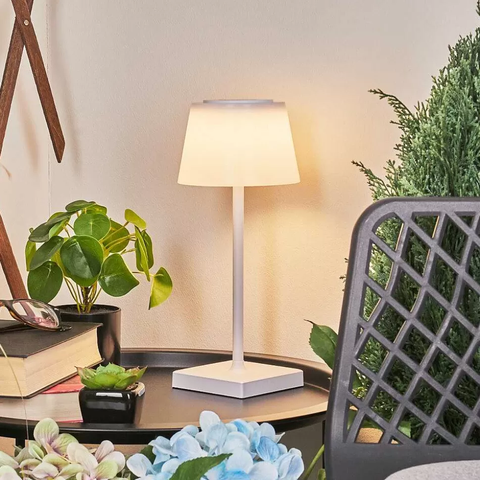 hofstein Lampes Rechargeables Et Lampes À Piles>Lampe A Poser Burzaco Led Blanc, 1 Lumiere, Changeur De Couleurs